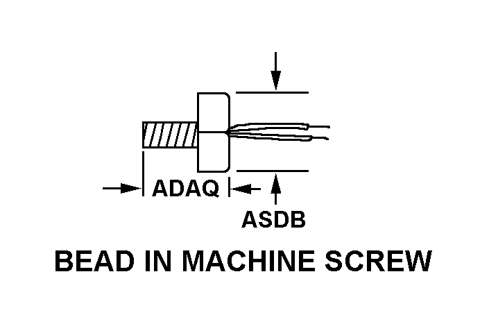 BEAD IN MACHINE SCREW style nsn 5905-00-038-6930