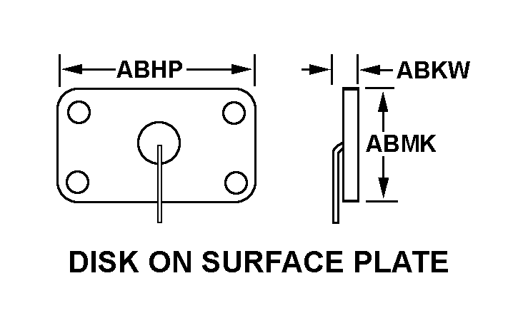 DISK ON SURFACE PLATE style nsn 5905-00-280-0911