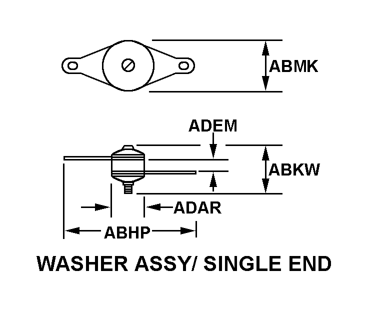 WASHER ASSY/SINGLE END style nsn 5905-00-819-1025