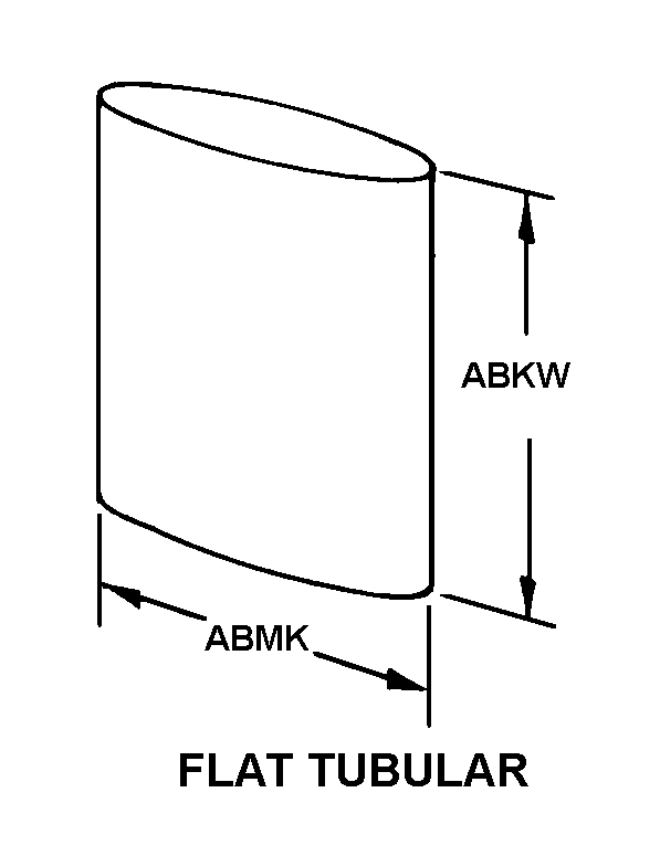 FLAT TUBULAR style nsn 8105-01-084-8645