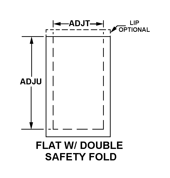 FLAT W/DOUBLE SAFETY FOLD style nsn 8105-01-305-9264