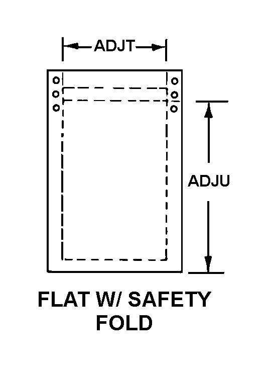 FLAT W/SAFETY FOLD style nsn 7530-01-453-8932