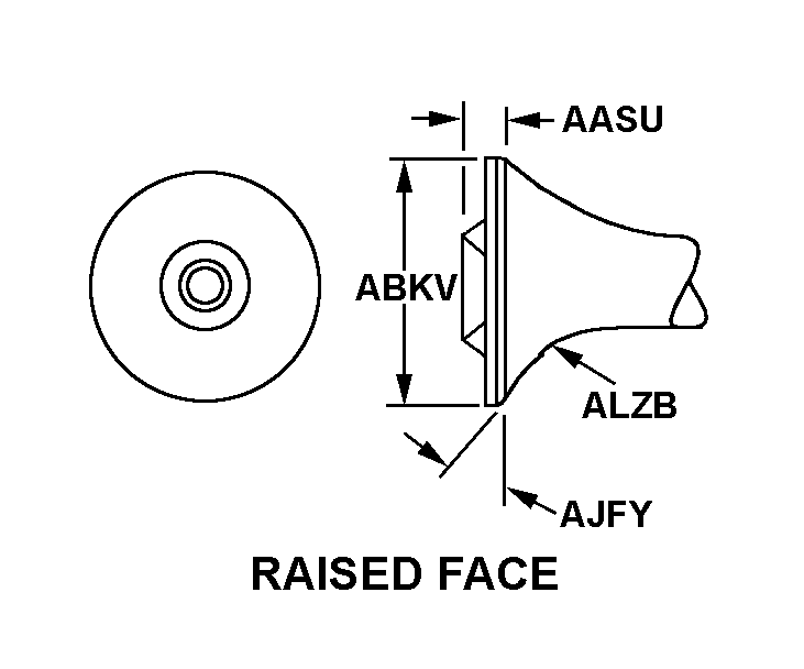 RAISED FACE style nsn 2805-00-270-3431