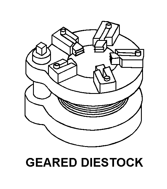 GEARED DIESTOCK style nsn 5136-01-173-1423