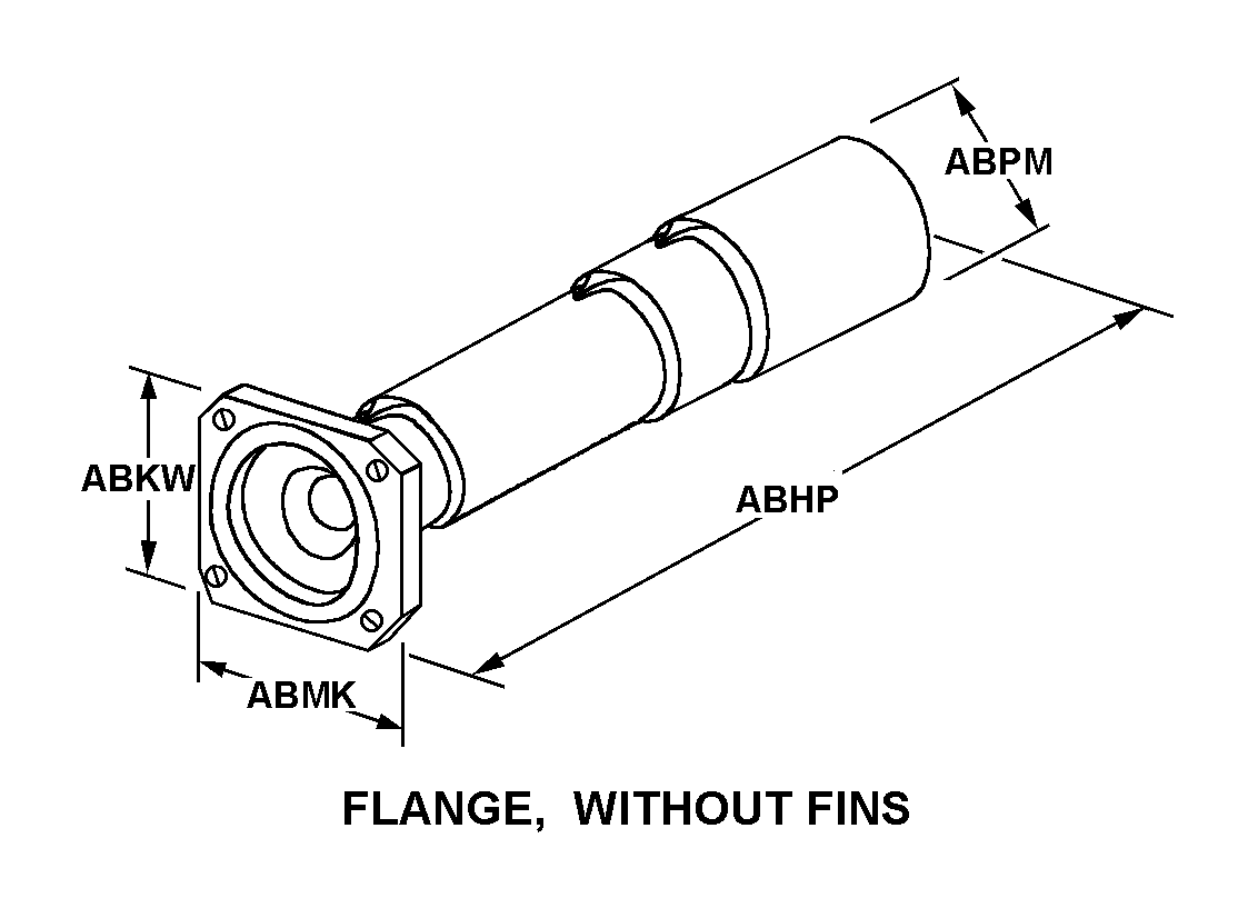 FLANGE, WITHOUT FINS style nsn 5985-01-542-2755