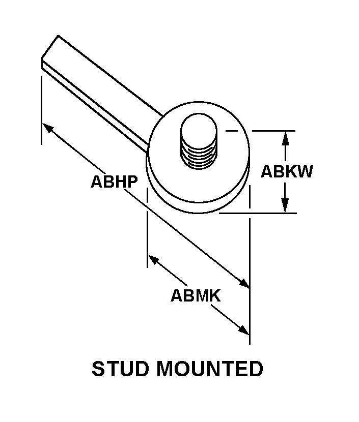 STUD MOUNTED style nsn 5985-01-186-6466