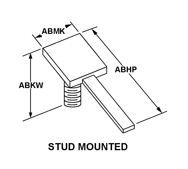 STUD MOUNTED style nsn 5985-01-186-6466