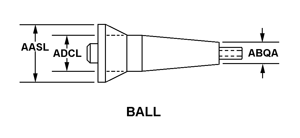 BALL style nsn 5307-00-542-1520