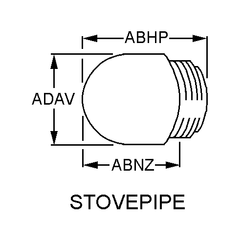 STOVEPIPE style nsn 6210-01-024-0256