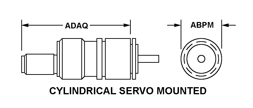 CYLINDRICAL SERVO MOUNTED style nsn 5905-01-335-8384