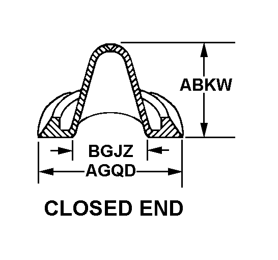 CLOSED END style nsn 5340-00-050-8700