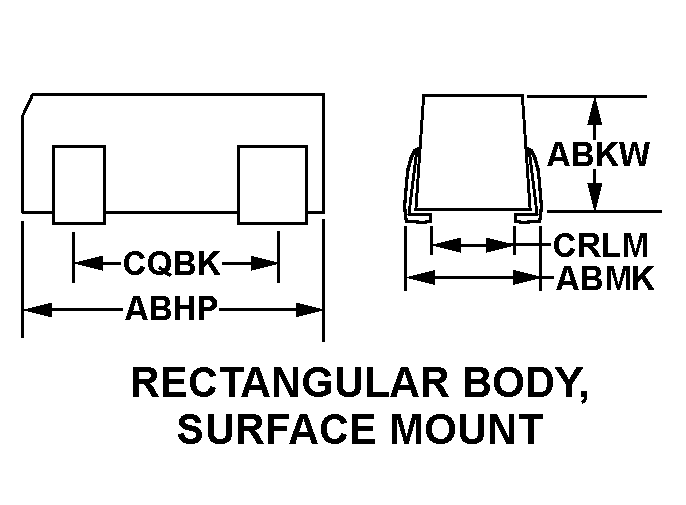 RECTANGULAR BODY, SURFACE MOUNT style nsn 5955-01-625-3965