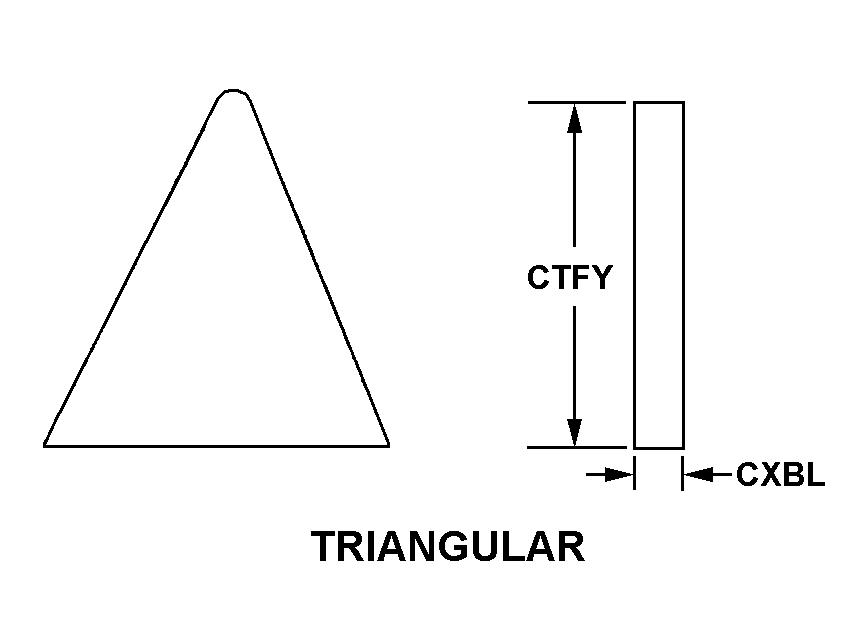 TRIANGULAR style nsn 5985-00-615-9548