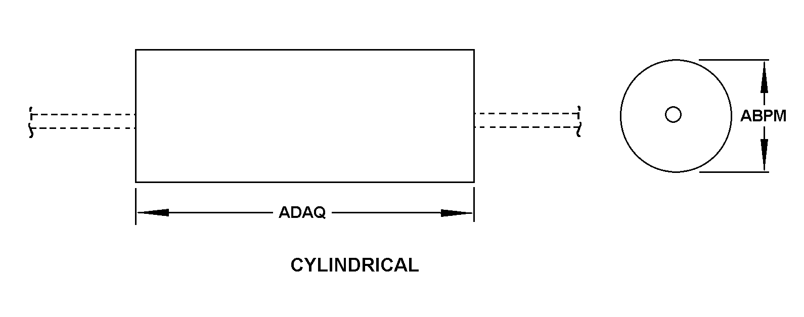 CYLINDRICAL style nsn 5999-00-023-9723