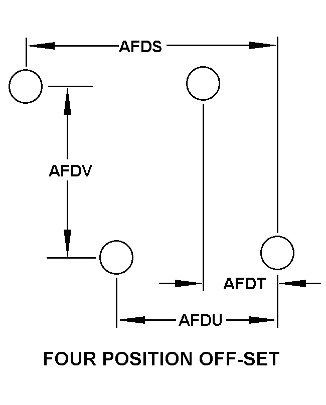 FOUR POSITION OFF-SET style nsn 5999-01-174-3182