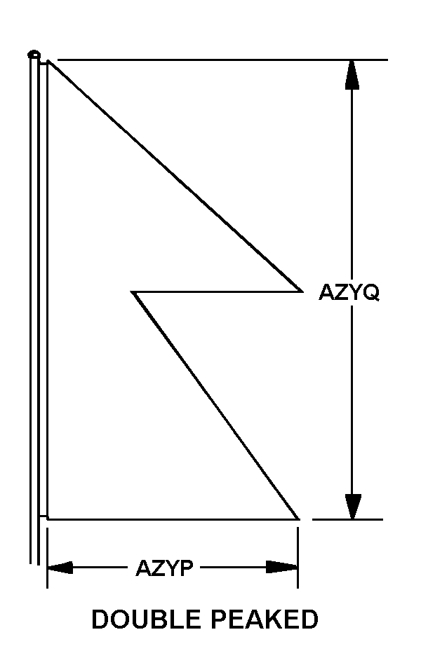 DOUBLE PEAKED style nsn 8345-00-834-1856