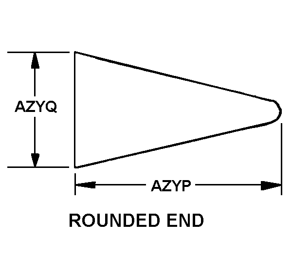 ROUNDED END style nsn 8345-00-480-5837