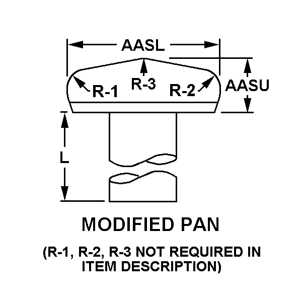 MODIFIED PAN style nsn 5305-01-512-0886