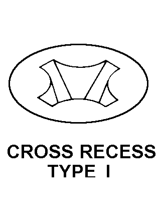 CROSS RECESS TYPE 1 style nsn 5305-01-456-0173