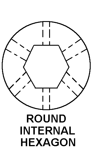 ROUND INTERNAL HEXAGON style nsn 5305-01-508-5158