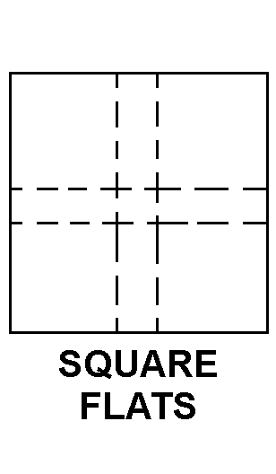 SQUARE FLATS style nsn 5305-00-279-7072