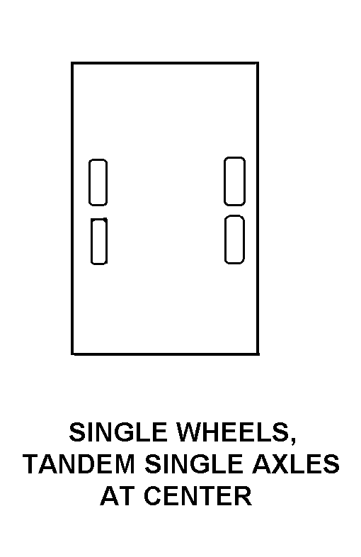 SINGLE WHEELS, TANDEM SINGLE AXLES AT CENTER style nsn 4210-01-147-2031