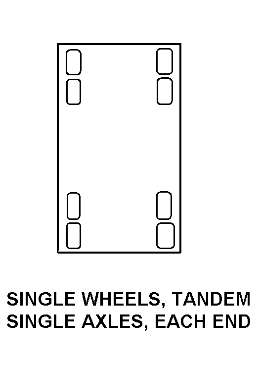 SINGLE WHEEL, TANDEM SINGLE AXLES, EACH END style nsn 4210-01-486-1035