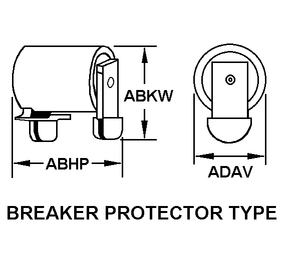 BREAKER PROTECTOR TYPE style nsn 5920-01-017-3232