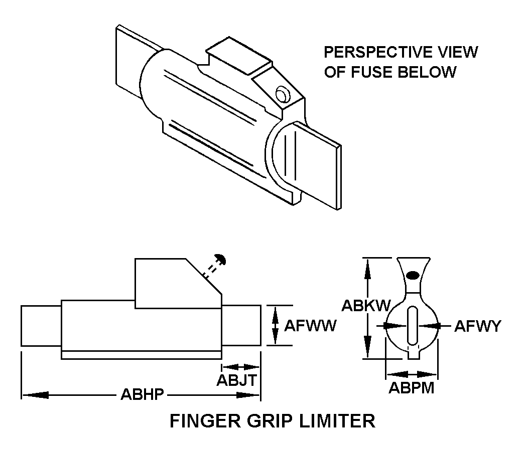 FINGER GRIP LIMITER style nsn 5920-00-548-3178