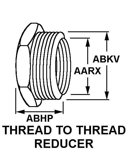 THREAD TO THREAD REDUCER style nsn 5975-00-295-9757