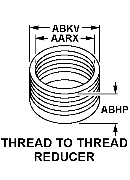 THREAD TO THREAD REDUCER style nsn 5975-00-265-7314