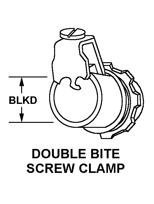 DOUBLE BITE SCREW CLAMP style nsn 5975-00-284-7866