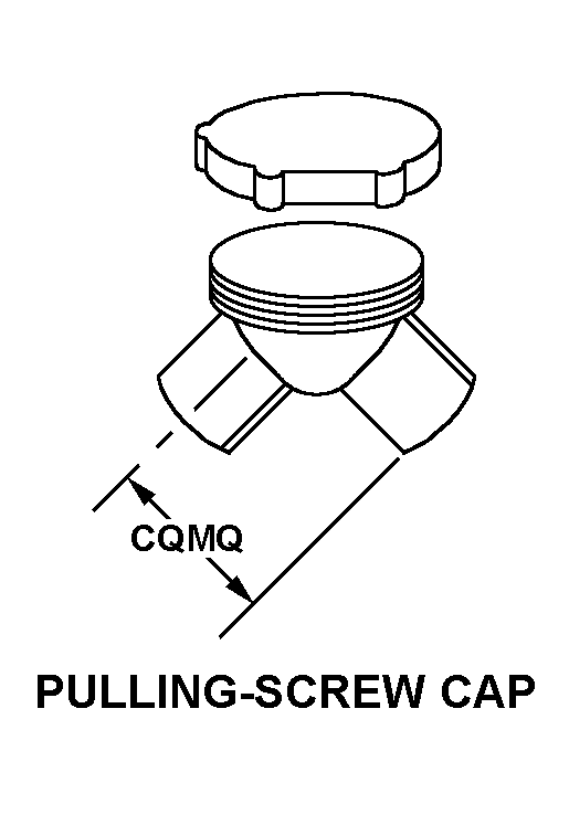 PULLING-SCREW CAP style nsn 5975-01-329-4573