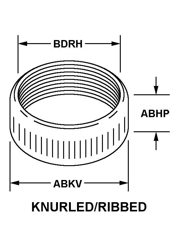 KNURLED/RIBBED style nsn 5975-01-197-8398