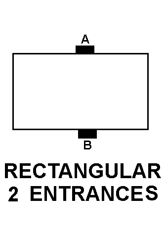 RECTANGULAR 2 ENTRANCES style nsn 5975-01-146-4795