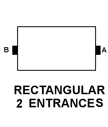 RECTANGULAR 2 ENTRANCES style nsn 5975-01-145-7407