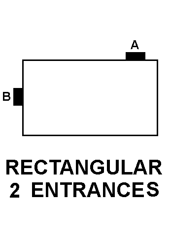 RECTANGULAR 2 ENTRANCES style nsn 5975-01-533-8709