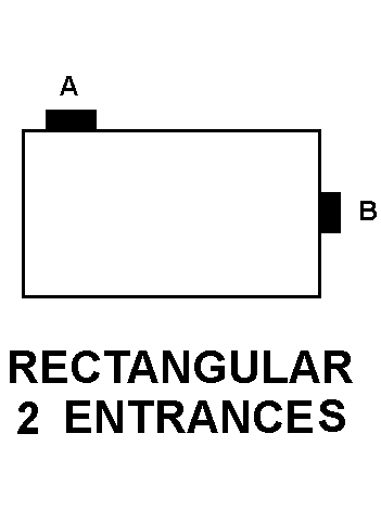 RECTANGULAR 2 ENTRANCES style nsn 5975-01-145-7407