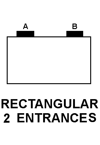 RECTANGULAR 2 ENTRANCES style nsn 5975-01-145-7406