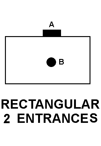 RECTANGULAR 2 ENTRANCES style nsn 5975-00-610-5817