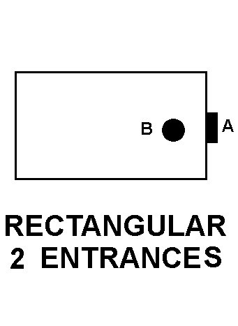 RECTANGULAR 2 ENTRANCES style nsn 5975-00-946-1390