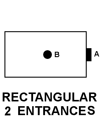 RECTANGULAR 2 ENTRANCES style nsn 5975-00-174-3560