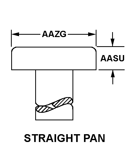 STRAIGHT PAN style nsn 5320-01-612-3306