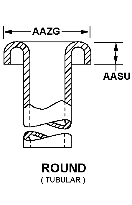 ROUND (TUBULAR) style nsn 5320-01-516-7019