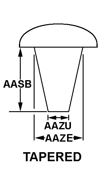 TAPERED style nsn 5320-00-054-9462