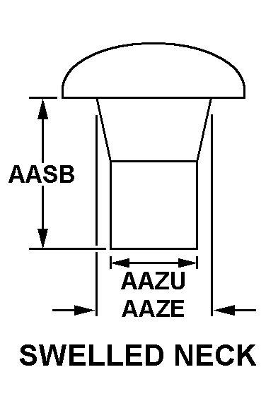 SWELLED NECK style nsn 5320-01-423-0779