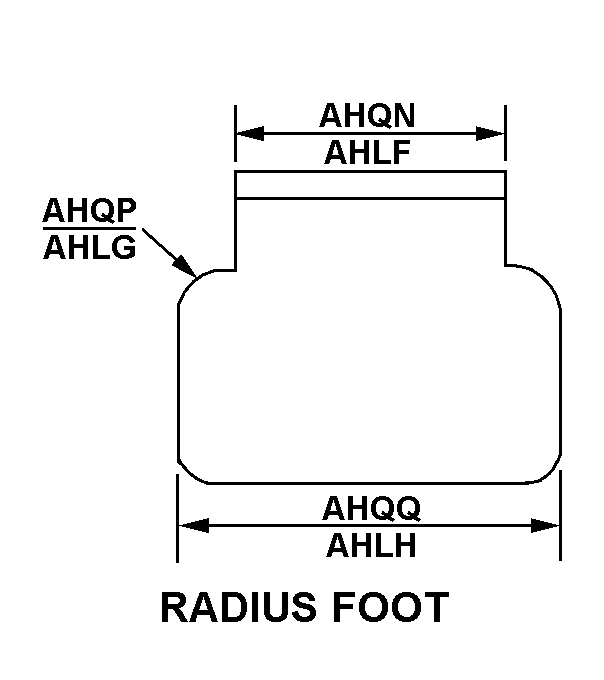 RADIUS FOOT style nsn 5340-01-597-4659