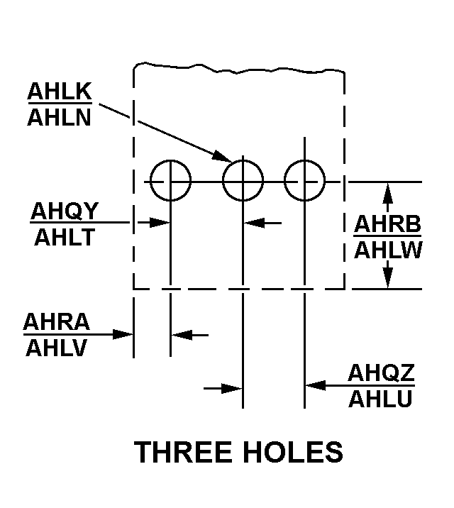 THREE HOLES style nsn 5340-01-358-8026