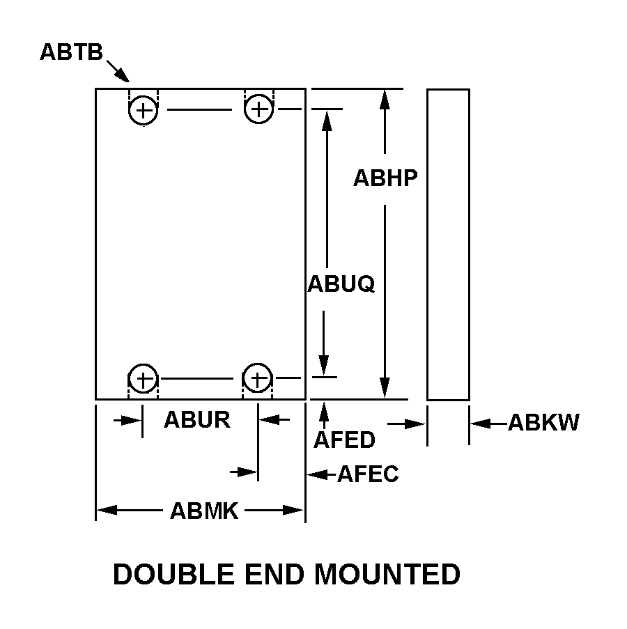 DOUBLE END MOUNTED style nsn 5975-01-496-1032