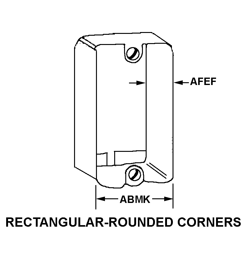 RECTANGULAR-ROUNDED CORNERS style nsn 5975-00-501-1301